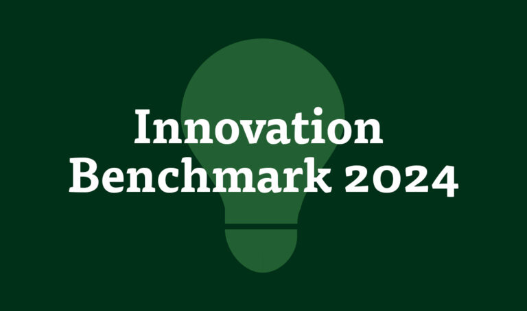 Innovation Benchmark 2024: Kerngeschäft wichtiger als Innovationen AXXCON Innovation Benchmark 2024_Website_Beitragsbild